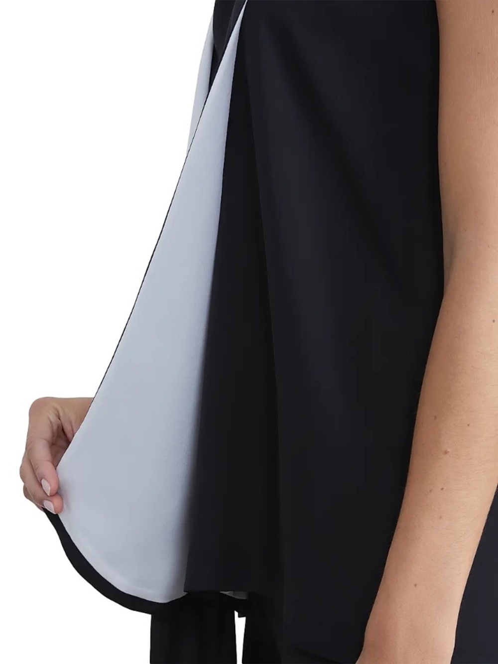 Lafayette 148 New York Silk Scarf Neck Blouse Black Size Small - Picture 5 of 5